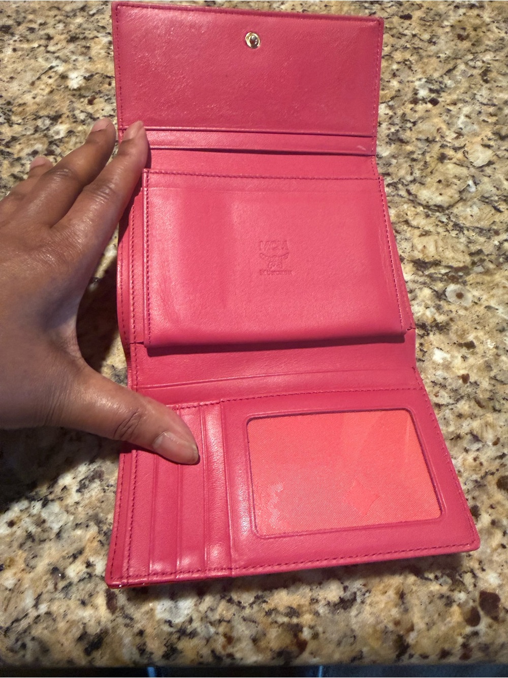 MCM Red Patent Leather  Wallet - Picture 7 of 16